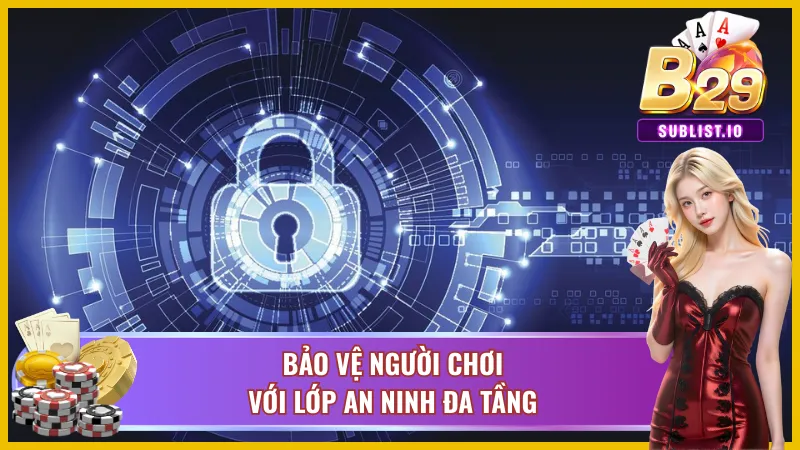 Bắn cá B29 - Siêu Phẩm Game Bắn Cá Đổi Thưởng Hấp Dẫn 4 Bảo vệ người chơi với lớp an ninh đa tầng